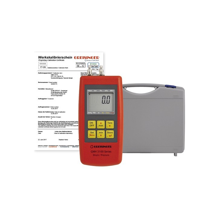 Solution complète comprenant certificat d'étalonnage Solution complète comprenant certificat d'étalonnage