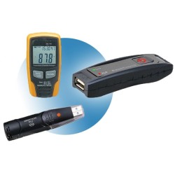 Enregistreur - Thermomètre / Hygromètre ambiant - Alarme LED - Sortie USB vers PC + logiciel	0171SI