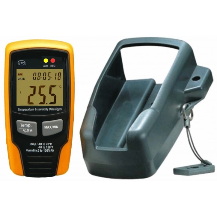 Enregistreur Thermomètre/Hygromètre Ambiant avec LCD, Alarme LED et USB Enregistreur Thermomètre/Hygromètre Ambiant avec LCD, Alarme LED et USB