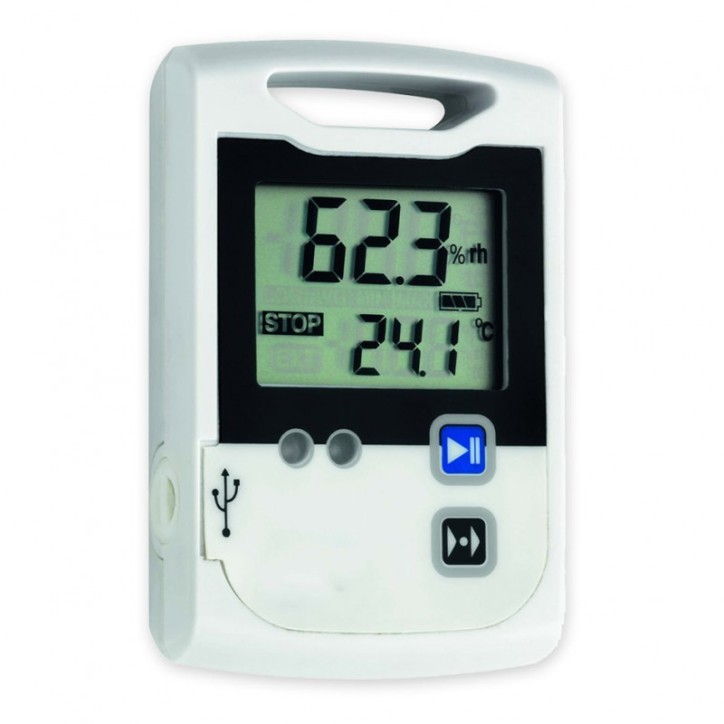 Enregistreur Thermomètre/Hygromètre Ambiant avec Thermomètre Filaire NTC et Export USB CSV