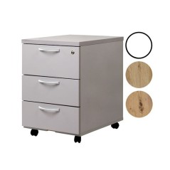 Caisson mobile 3 tiroirs blanc – Rangement bureau et espace de travail optimisé