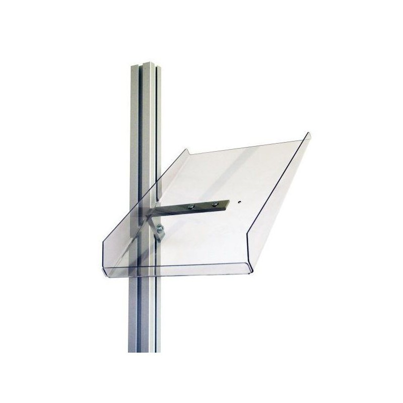Présentoir Document Incliné A4 Transparent – Fixation Profil Aluminium