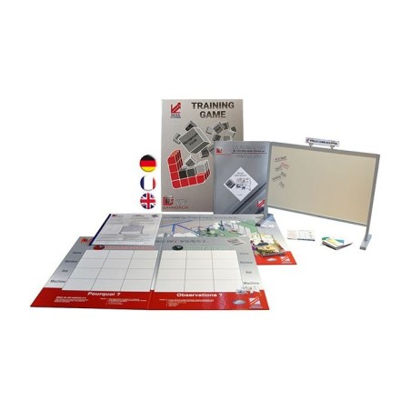 Jeu Management Visuel en français – Apprentissage interactif des pratiques de management visuel et suivi des indicateurs