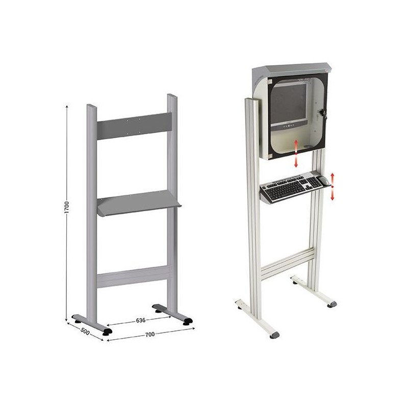MOBIPOST 500A – Armoire Informatique pour Postes PC
