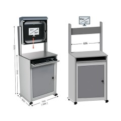 MOBIPOST 500C – Armoire sécurisée et ergonomique pour postes PC et équipements informatiques