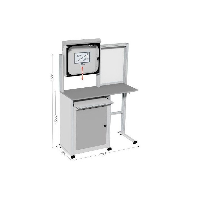 MOBIPOST 500D – Armoire Informatique pour Postes PC