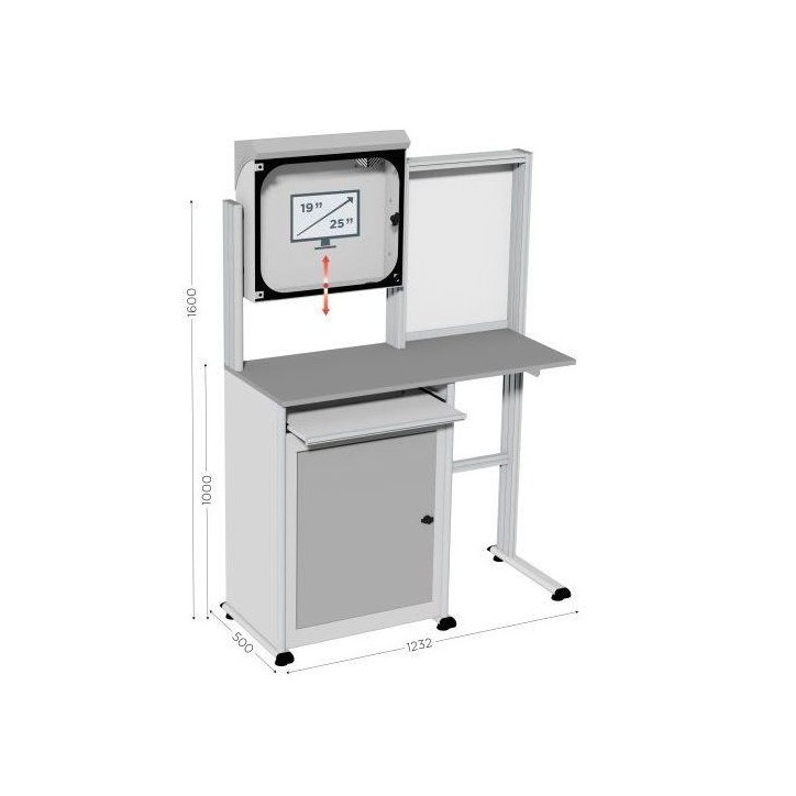 MOBIPOST 500D – Armoire Informatique pour Postes PC MOBIPOST 500D – Armoire Informatique pour Postes PC