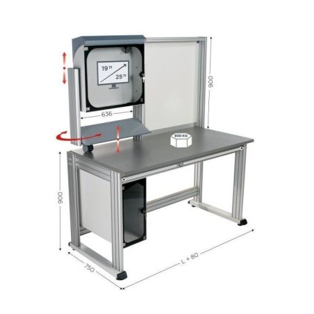 MOBIPOST 3000A – Poste informatique robuste et ergonomique pour environnements professionnels