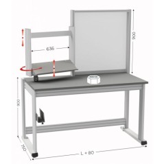 MOBIPOST 3000B – Poste informatique robuste et ergonomique pour bureaux et ateliers