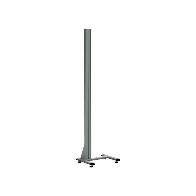 117540 - Piètement aluminium simple H 1960 mm sur pieds