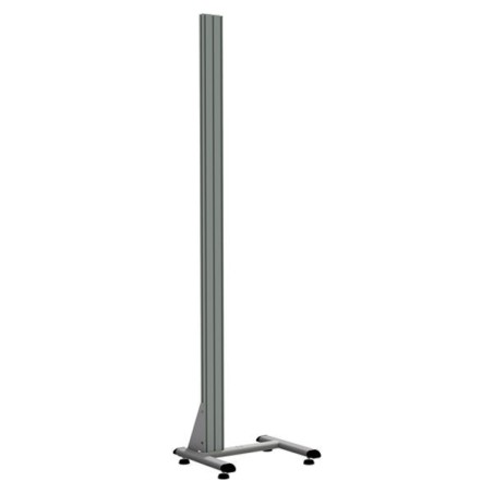 Piètement aluminium simple sur pieds – Hauteur 1960 mm pour structure stable
