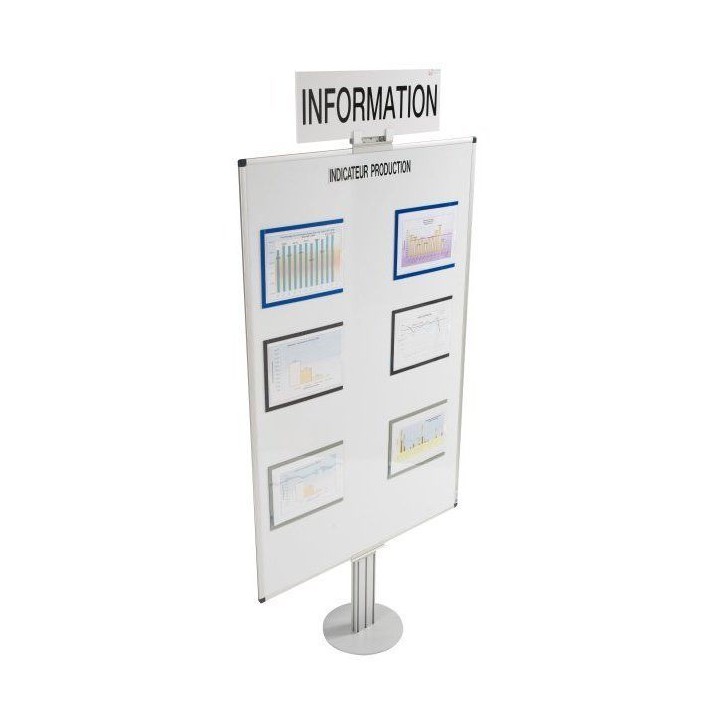 117546-Piétement aluminium simple sur embase H 1910 mm 117546-Piétement aluminium simple sur embase H 1910 mm