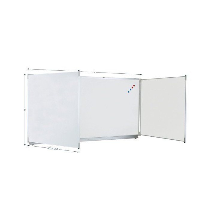 411460 - Tableau triptyque magnétique et écriture feutre | TRYPTYQUE 411460 - Tableau triptyque magnétique et écriture feutre | TRYPTYQUE