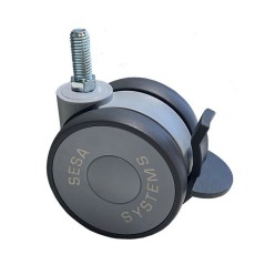 Roulettes Ø 75 mm avec frein – Mobilité et sécurité pour équipements
