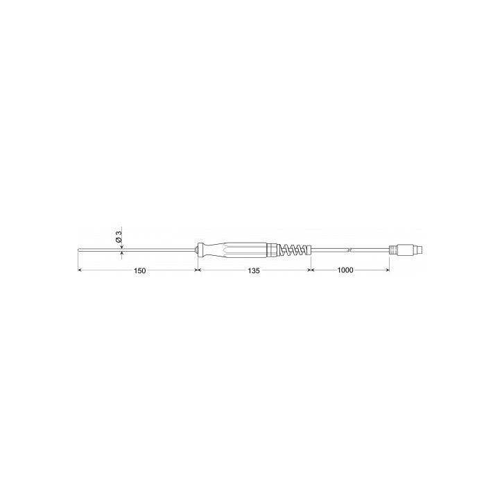 Sonde d’immersion pour liquides/gaz Sonde d’immersion pour liquides/gaz