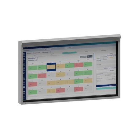 716110- Coffret de protection pour écran 43'' - 50'' avec paroi de protection anti-reflets fixe