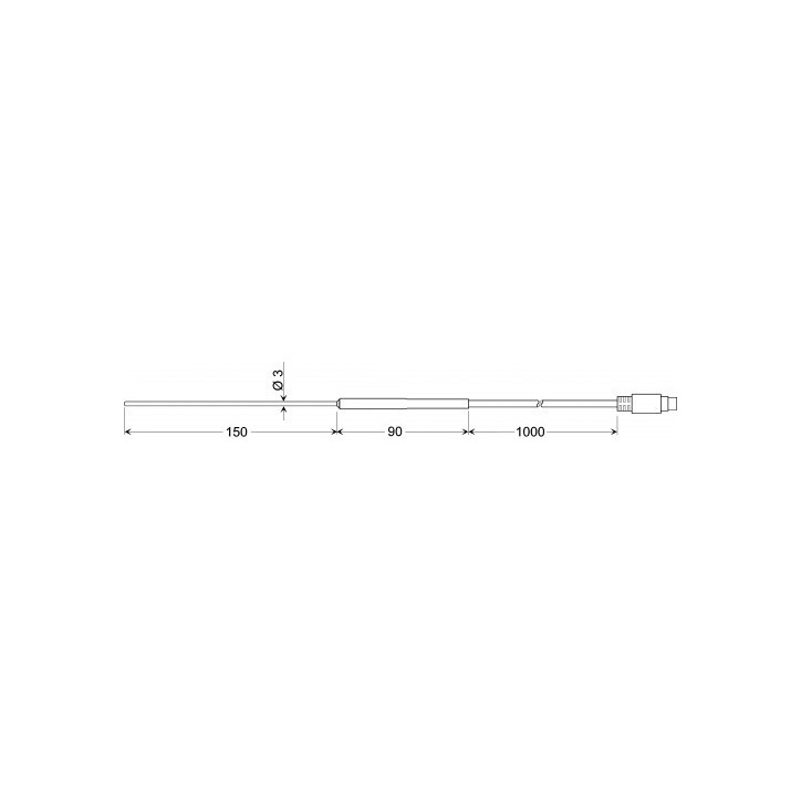 Sonde d’immersion pour liquides/gaz, 4 fils Sonde d’immersion pour liquides/gaz, 4 fils