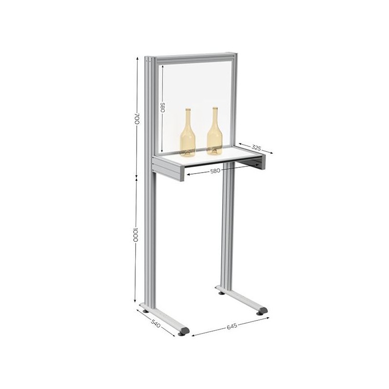 Poste de travail industriel QUALIPOST 600 MIRAGE – Ergonomique et modulable