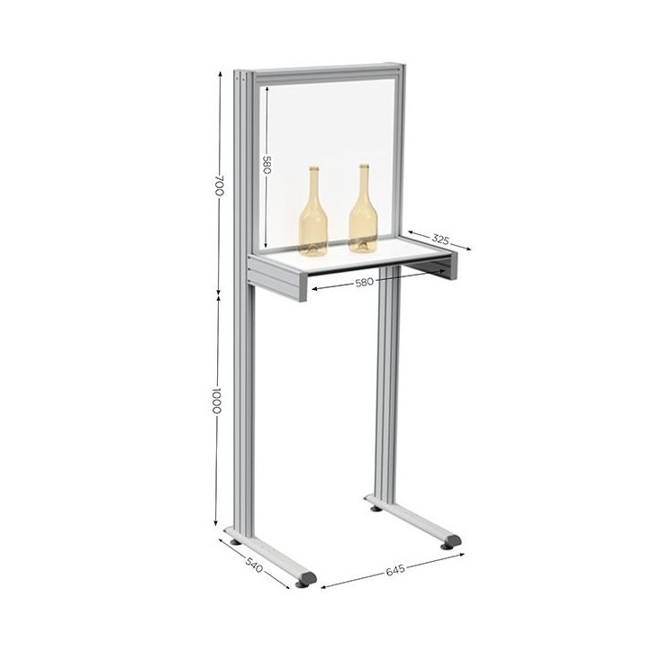 Poste de travail industriel QUALIPOST 600 MIRAGE – Ergonomique et modulable Poste de travail industriel QUALIPOST 600 MIRAGE – Ergonomique et modulable