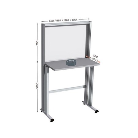 QUALIPOST 600A – Poste de travail industriel robuste et ergonomique