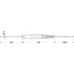 GTF175 LE – Sonde d’immersion Pt1000 pour liquides et gaz