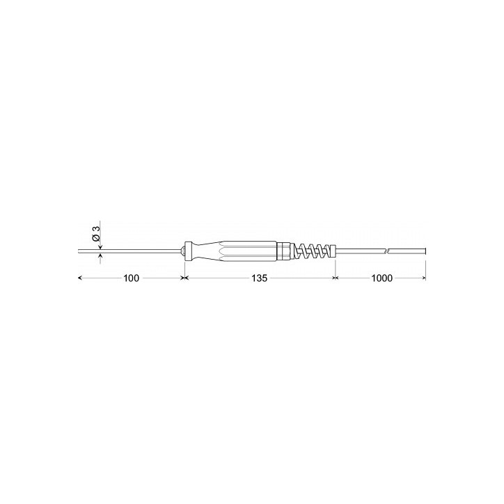 Sonde d'immersion pour liquides/gaz Sonde d'immersion pour liquides/gaz
