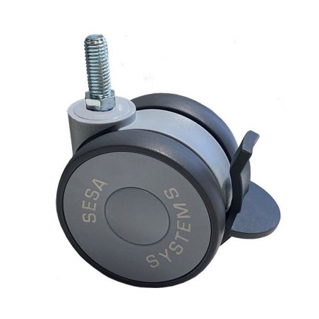 Roulette pivotante Ø 75 mm avec frein – Lot de 4