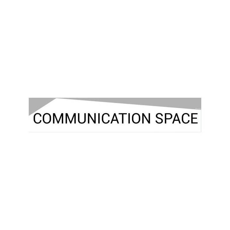 Bandeau design "Communication Space" avec étrier de fixation – L 1000 x H 200 mm