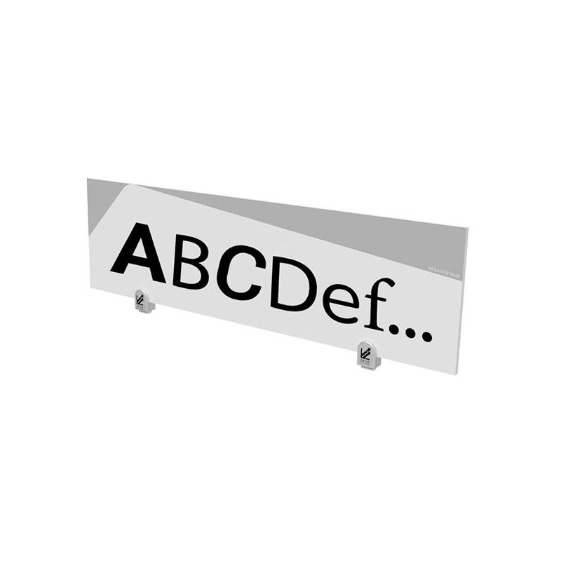 Bandeau design personnalisable avec étrier de fixation – L 1000 x H 200 mm