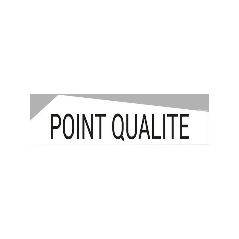 Bandeau design "POINT QUALITÉ"