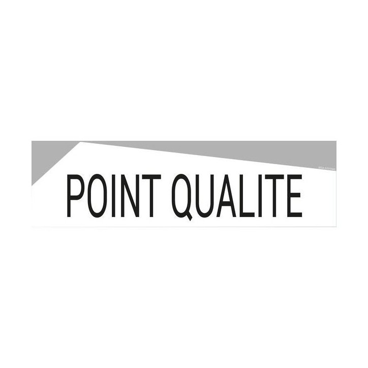 Bandeau design "POINT QUALITÉ"