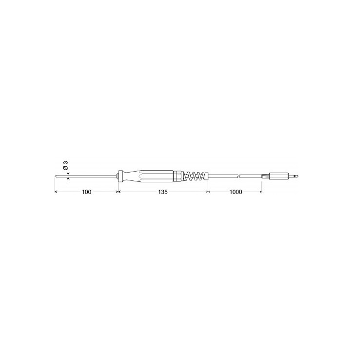Sonde de pénétration pour matériaux mous