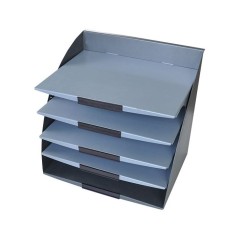 Porte-classeurs en acier 3 cases – Rangement robuste et pratique