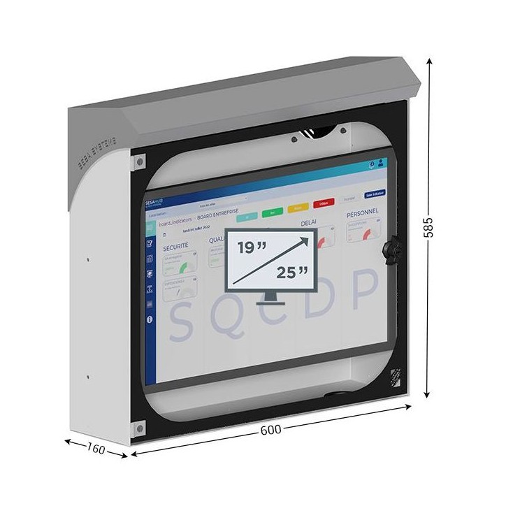 INFOPOST 200 – Support documentaire avec porte intégrée INFOPOST 200 – Support documentaire avec porte intégrée