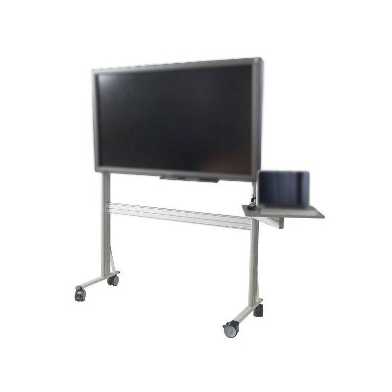 Support aluminium pour E-MEETING 55'' à 75'' sur roulettes