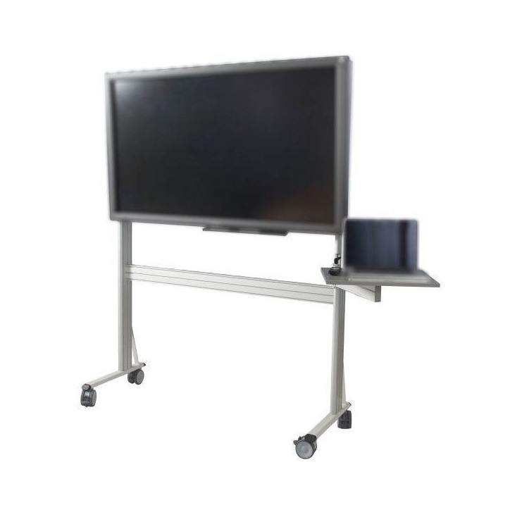 Support aluminium pour E-MEETING 55'' à 75'' sur roulettes