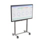 Support aluminium électrique pour E-MEETING 55'' à 75'' sur roulettes