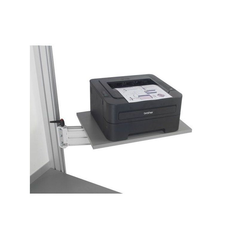 Tablette sur bras pivotant l 500 x P 360 mm réglable en hauteur
