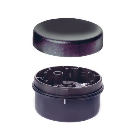 551228-LEANANDON Socle de raccordement noir H 36 mm Ø 70 mm 24V AC/DC IP65 et kit de fixation