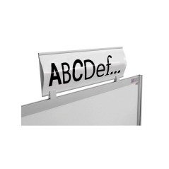 141405 : Bandeau bombé personnalisable l 1000 x H 210 mm avec etrier de fixation
