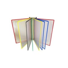 Docaflex mural A4 vertical – 5 pochettes assorties avec pivots et 4 butées