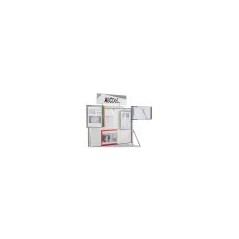 301102 : Docaflex mural A4 verticale avec 5 pochettes assorties à pivots avec 4 butées