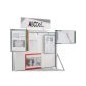 301102 : Docaflex mural A4 verticale avec 5 pochettes assorties à pivots avec 4 butées 301102 : Docaflex mural A4 verticale avec 5 pochettes assorties à pivots avec 4 butées