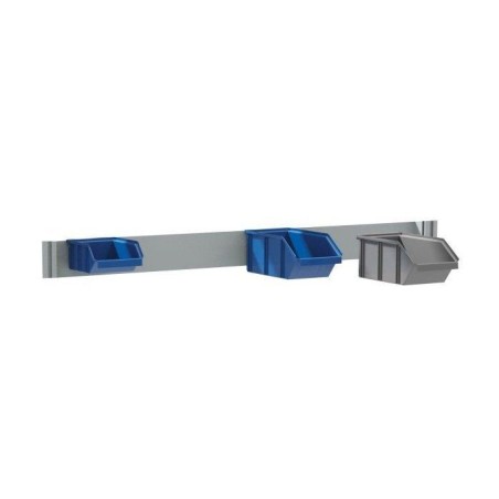 Rail fixation bacs plastiques L 647 mm – Installation recto/verso