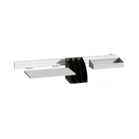 Rail multifonction aluminium L 647 mm – Support modulable et robuste