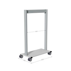 LEANPOST 900A nue – Structure mobile L 1000 x P 560 x H 1600 mm sur roulettes