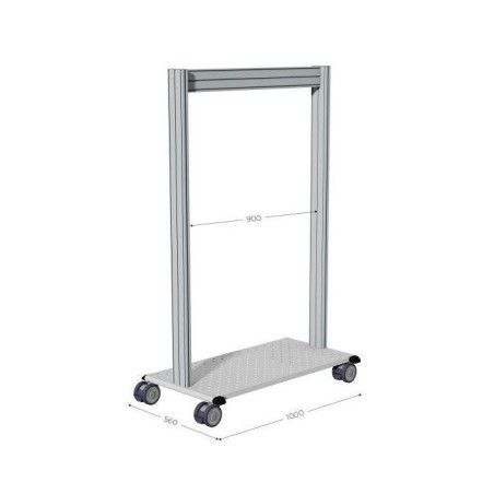 LEANPOST 900A nue – Structure mobile L 1000 x P 560 x H 1600 mm sur roulettes
