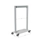 LEANPOST 900A nue l 1000 x P 560 x H 1600 mm de 1 niveau sur roulettes