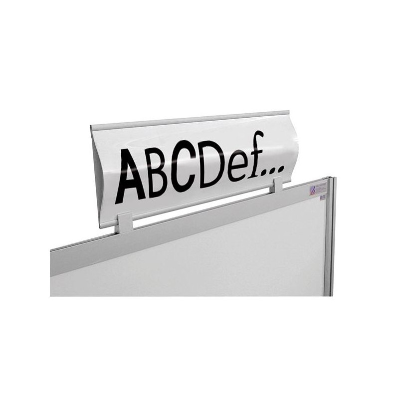 141415-Bandeau bombé personnalisable l 600 x H 210 mm avec etrier de fixation