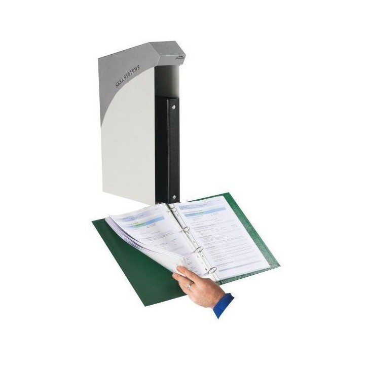 Coffret de protection vide pour 2 classeurs a4 fixation sur profil aluminium